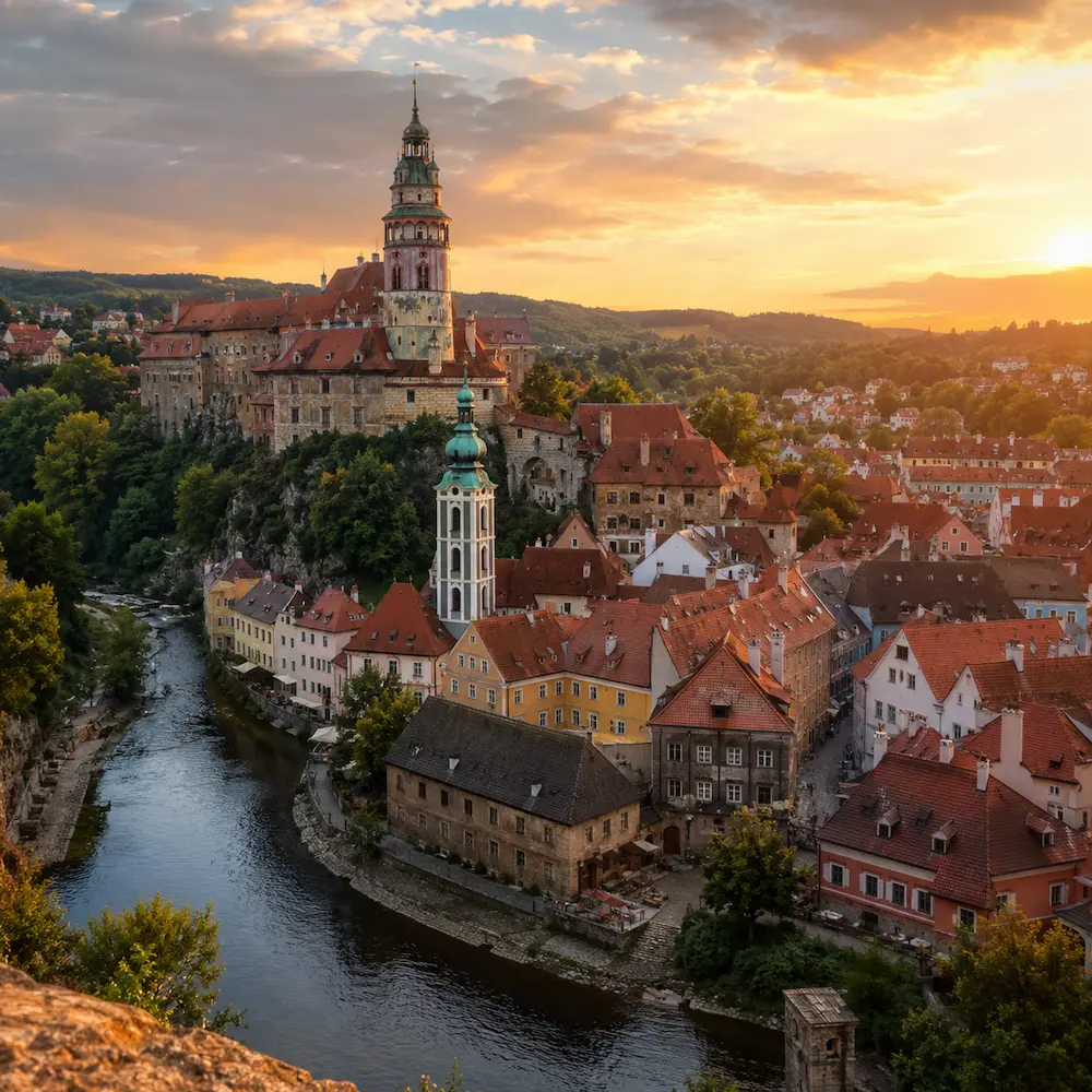 Horská trasa v Krkonoších